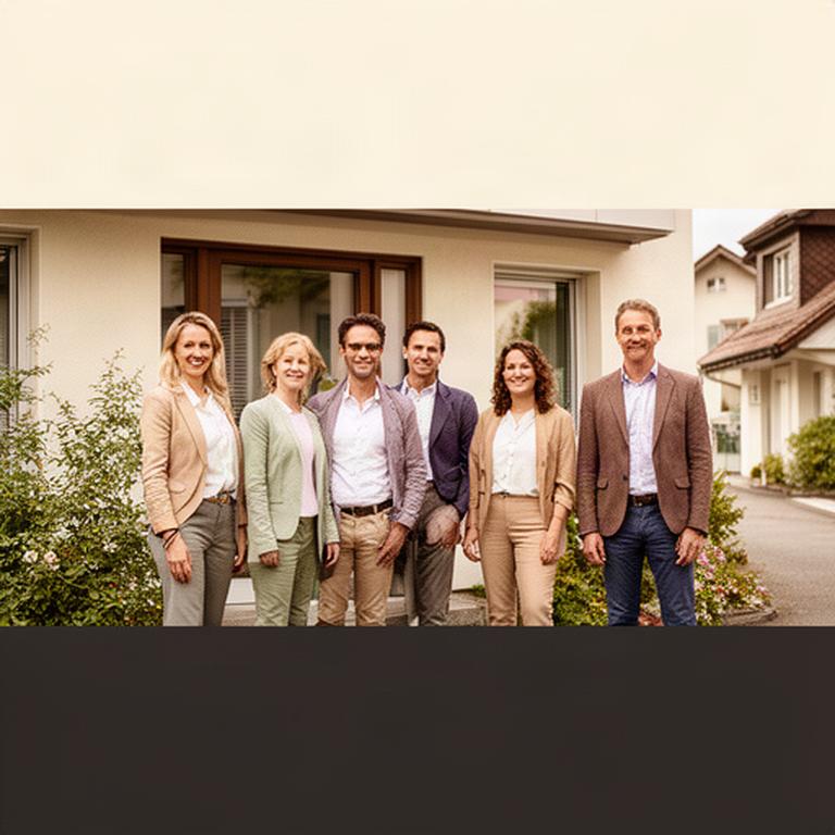 Beratungsteam von Quelle Finanz GmbH vor dem Büro am Alter Rotflueweg in Grenchen